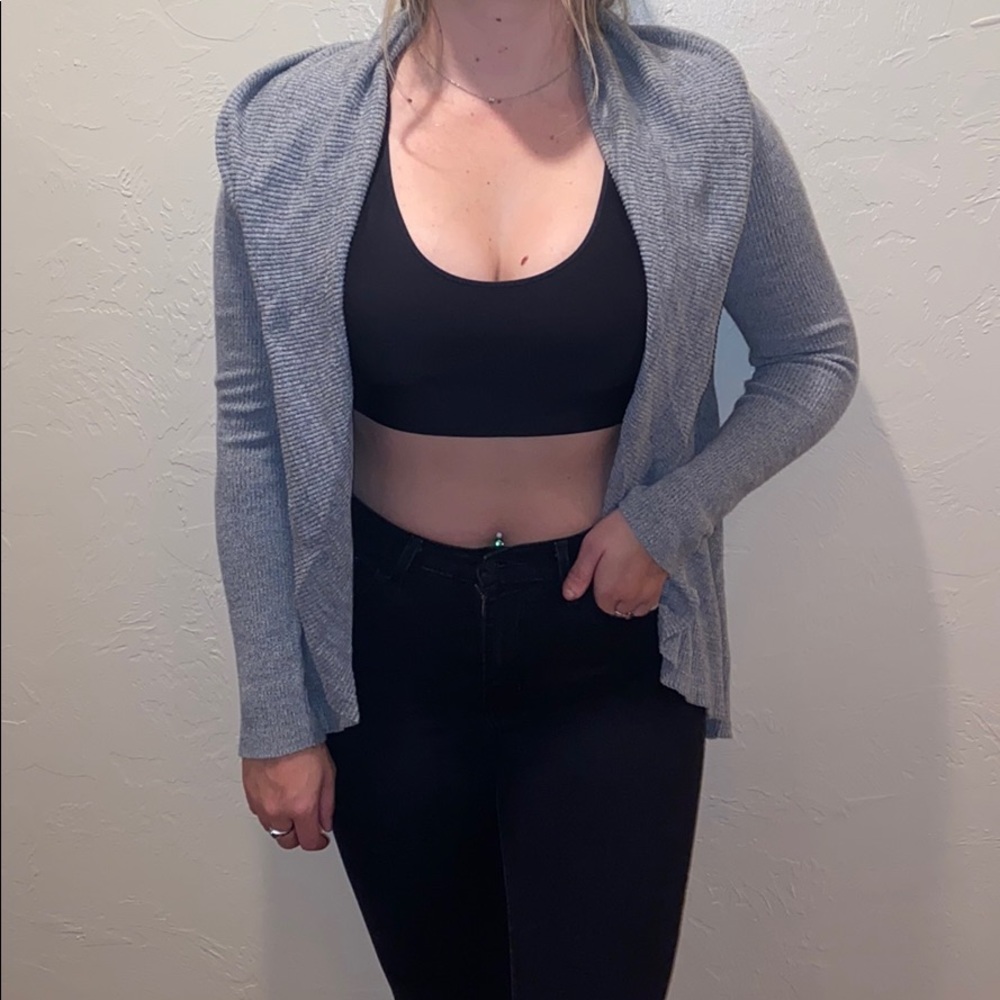 Gray Express Cardigan